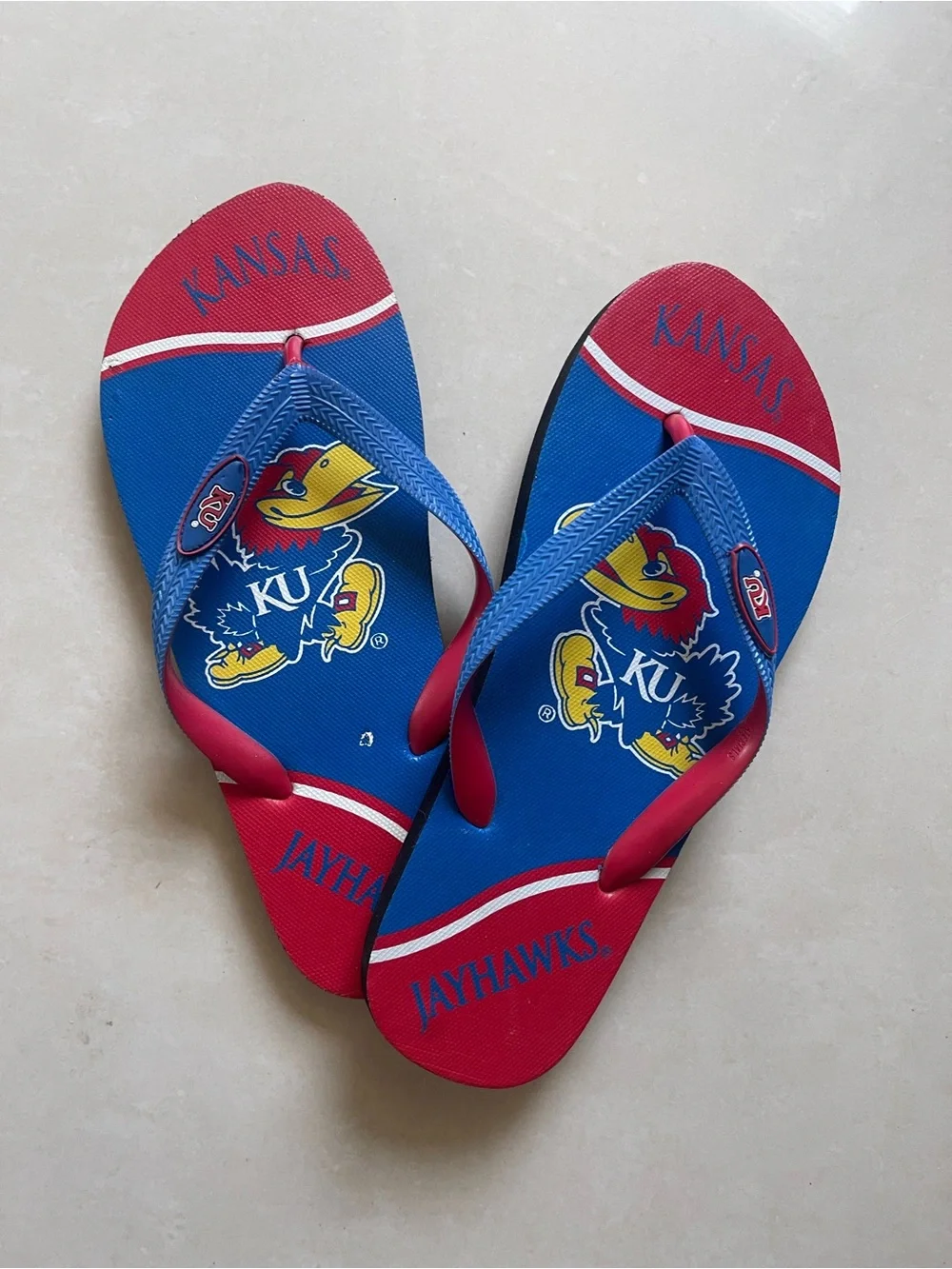 Kansas Jayhawks Unisex Flip Flops